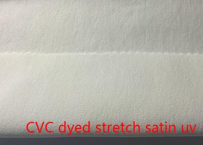 China CVC Ployster en Katoen Spandex die Stof Oeko - Tex-norm verven Te koop