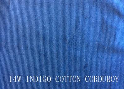 Chine le VELOURS CÔTELÉ de COTON de l'INDIGO 14W POUR le PANTALON AIMENT le TISSU de DEMIN à vendre