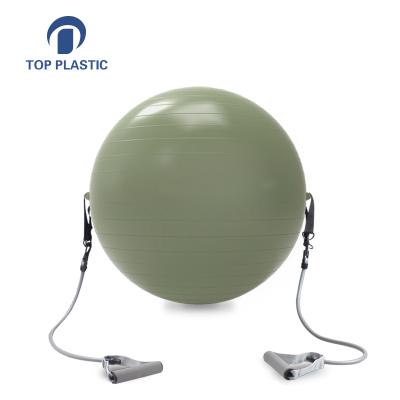 China PVC Thicken Explosion Proof Tension Rope Balance Movement Ears Yoga Training Ball for sale