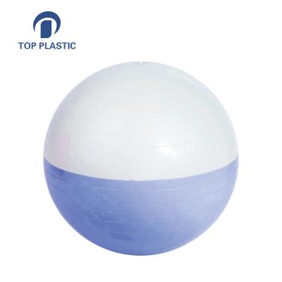 China Hot Selling Bodybuilding Yoga Anti-burst PVC Two Color Gym Ball For Bodybuilding for sale