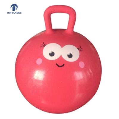 China Eco - Friendly Inflatable Toy Space PVC Hopper Ball With Square Handle for sale