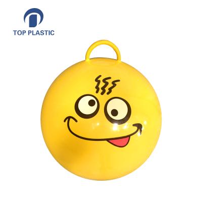 China Comfortable Toy Inflate Jump Hopper Ball With Handles for sale