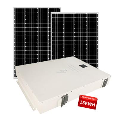 China Home Appliances Solar Power Wall Mounted Wall Energy Storage 48V 15KWh Multifunctional Power Wall for sale