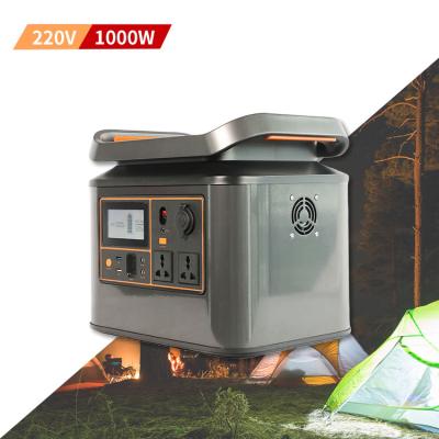 China Type C Square Portable Power Station Charging 220V 1000W Emergency Power Station Backup Power Station for sale