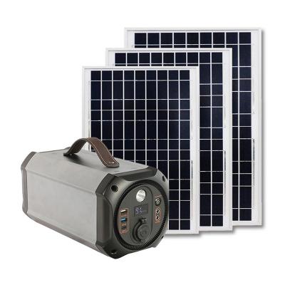 China 2022 Type C Digital Display Portable Solar Power Station Battery Power Station Solar Power Station for sale