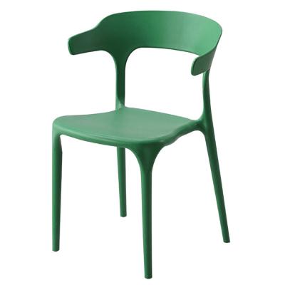 China Most Welcome Minimalist Beef Horn Plastic Chairs Restaurant Furniture PP Plastic Dining Chairs Ergonomic Chair for sale