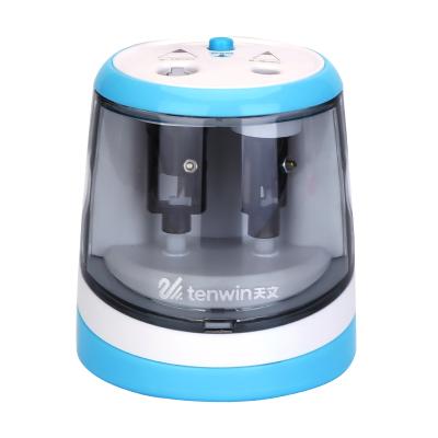 China School Tenwin Double Hole Electric Pencil Sharpener Large and Small Hole for Artists and Colored Pencil in Size D6-12mm for sale