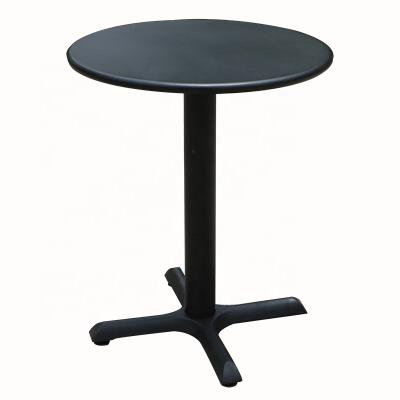 China Hot Sale Modern Casual Outdoor Chair Furniture Metal Leg Dining Tables Black Stainless Steel Metal For Hotel Restaurant for sale