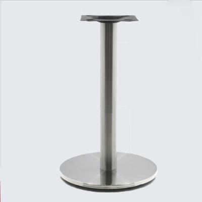 China Modern cheap simple round stainless steel table leg hardware metal dining table base furniture accessory for sale