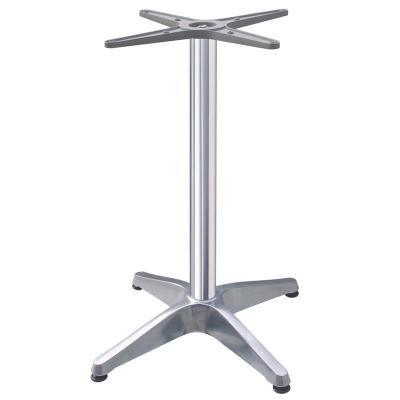 China Modern Cheaper Table Base Polished Chrome Table Legs Outdoor Cast Aluminum Table Base Furniture Accessories for sale