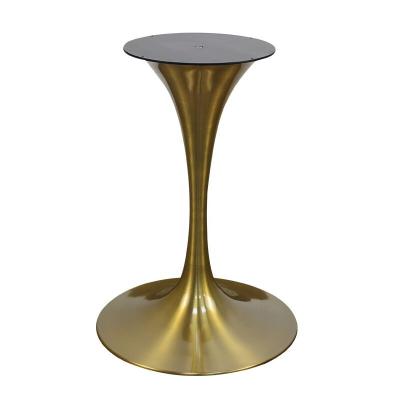 China Modern Design Furniture Gold Color Marble Dining Table Coffee Metal Leg Metal Leg Hotel Stainless Steel Table Base Tulip Table Leg Modern Design Furniture for sale