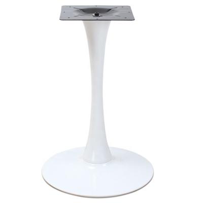 China Modern design iron tulip table base restaurant low leg modern metal base furniture commercial low leg table aluminum frame for sale