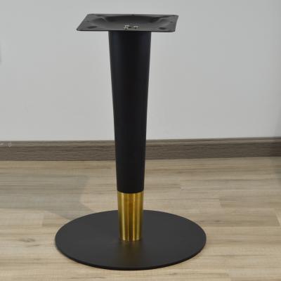 China Modern Metal Table Leg Quantity Silver Customized Powder Coated Cast Iron Table Base for sale