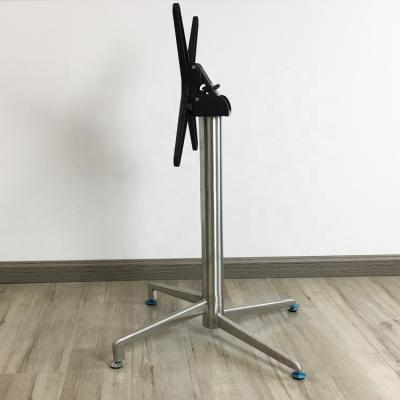 China Factory Fold Table Base Stainless Steel Table Leg Restaurant Furniture Metal Leg Modern Dining Table Accessory for sale