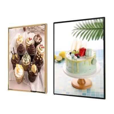 China Ultra Slim Advertising Light Boxes Restaurant Shop Tempered Glass Led Light Box for sale