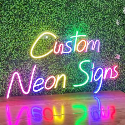 China Wedding Party LED Neon Sign 6mm 8mm  10mm RGB Backboard Type Commercial Neon Signs for sale