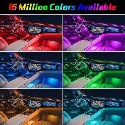 China Night Parties Led Ambient Lighting Car Four Mode Bluetooth Interior Car Ambient Lighting for sale