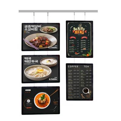 China Magnetic A4 Real Estate Agent Hanging Acrylic Led Advertising Light Boxes for sale