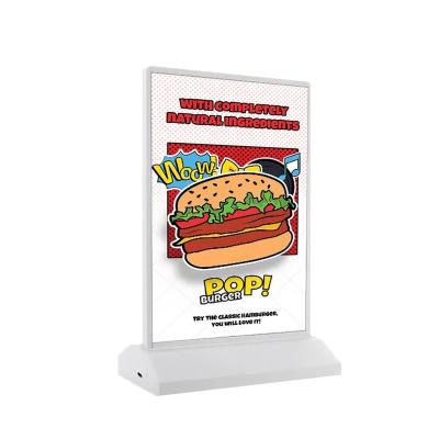 China Double-Sided Led Advertising A4 Light Boxs For Rechargeable Restaurant Menu for sale