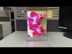 Mini desktop light box is mainly used in store front.