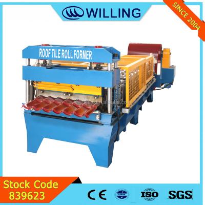 China High Quality ROOF Roof Wall Plate Roll Formng Glazed Tile Material Making Machine for sale