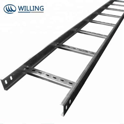 China Steel Cable Tray 300mm 3m Cable Trunking And Ladder Rack for sale