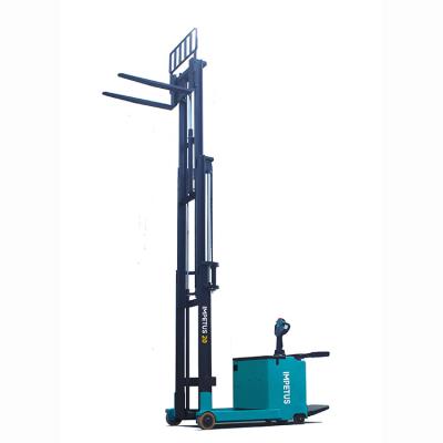 China Material Handling Simple Portable Electric Lifter Lift Double Stacker Hydraulic Hand Full Forklift Truck Manual 4 Wheel for sale