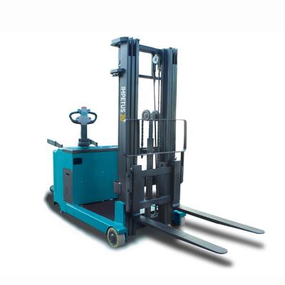 China Material Handling Multidirectional Mobile Telescopic Sand Electric Walkie Manual Hydraulic Fork Hand Pallet Stacker 5m Lifter Forklift 2500kg for sale