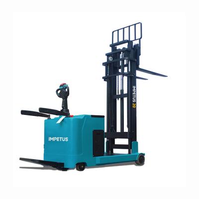 China Material Handling Full Forklift Hydraulic Stack Electrique Lifting Electric Portable Self Load Lift Truck Walkie Stacker 2.5 3Ton Lithium for sale