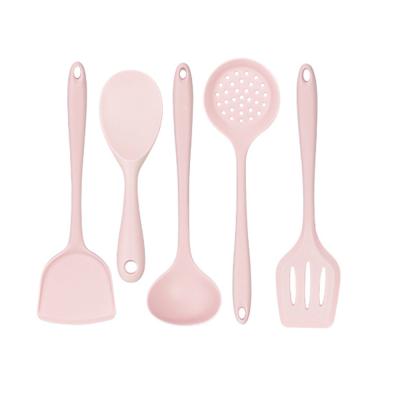 China Wholesale Viable Multifunctional Kitchen Utensils Durable Silicone 5pcs Multicolor Spatula Set For Kitchen Tableware Baking for sale