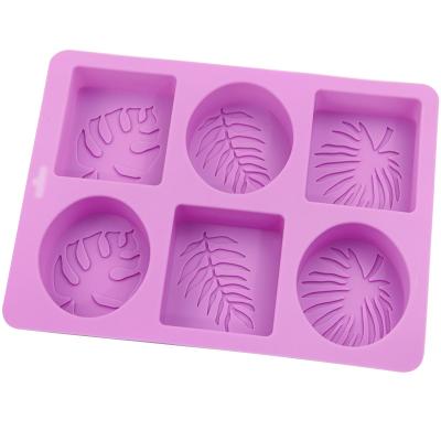 China Household Tool Sustainable Premium Purple Color Silicone Ellipse Sheet Molds Silicone Soap Mold For Making Soap for sale