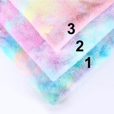 China 2022 soft and skin-friendly wholesale multicolor natural knitted imitation rabbit fur fabric cheap price fabric for sale