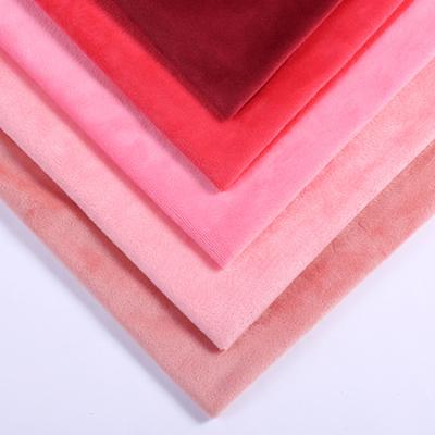 China OEM Super Soft 100% Polyester Plush Fur Fleece Super Soft Sleepwear Tear-Resistant Fabric Crystal Velvet Soft Fabric for sale