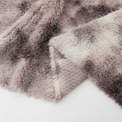 China Garment Processing And Manufacturing Mats Print Microfiber Decoration Shrink-Resistant Tie-Dye Embossed Mink Plush Fabric Cheap Plush Fabric for sale