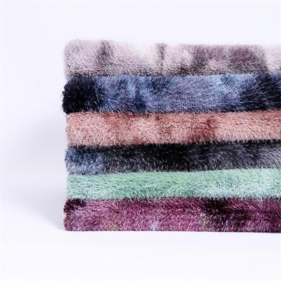 China Anti-rust garment wool soft luxury plush minky fabric printed PV plush fabric plush fabric for making soft toys for sale