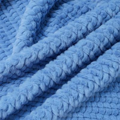 China Processing and Manufacturing Material Stock Super Winter Fluffy Style Embossed Plush Embossed Plush Fabric PV Fabric for sale