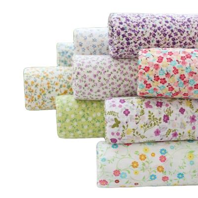 China Cool Floral Print Twill Diy Cotton Fabric Kids Clothes Bedding Printed Cotton Custom Comforter Home Decor for sale