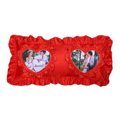 China Wholesale Custom PC041 Yiwu Dabang Sublimation Festival Viable Polyester Blank Couples Pillow Covers for sale