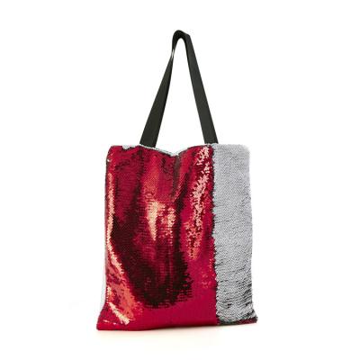 China Wholesale Exquisite Sublimation Blank Fashion Sequin Magic Reversible Tote Bag for sale