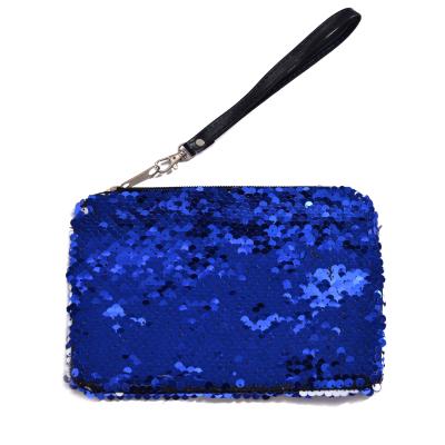 China Fashion Hot Sale Sublimation Blank Glitter Reversible Sequin Pencil Pouch Small Makeup Organizer Bag Purse for sale