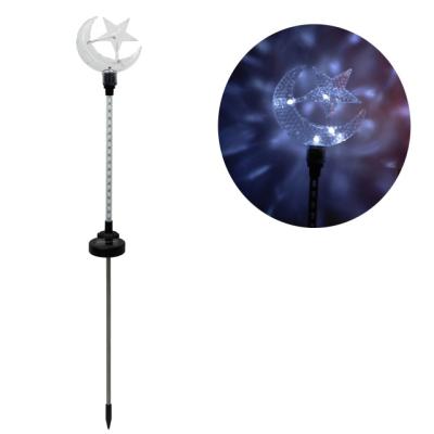 China Outdoor Used Star Moon With Motion Stake Solar Street LED Garden Yard Light for sale