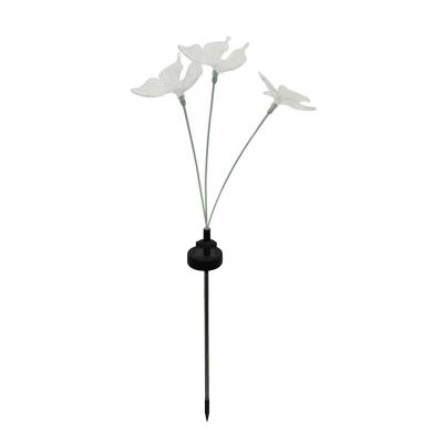 China Desktop Clear Butterfly Stake Landscape Lighting Ni-Cd Solar Light Plastic Battery CE/ROHS KY5128 for sale