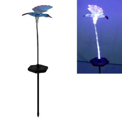 China Warehouse hot sale garden lights n solar plastic butterfly /dragonfly /hummingbird led lamp kyKY5185-1/2/3/4 ce/rhos solar power 1w light for sale