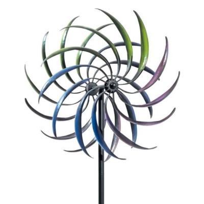 China Wholesale Outdoor Garden Decoration Plant Garden Decoration Anti Rot Metal Wind Spinner for sale