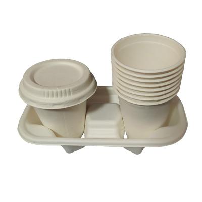 China 16Oz Biodegradable Biodegradable Sugarcane Bagasse Cups for sale