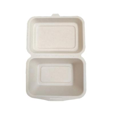 China Takeway Recycled Sugar Cane Bagasse Biodegradable Food Container for sale