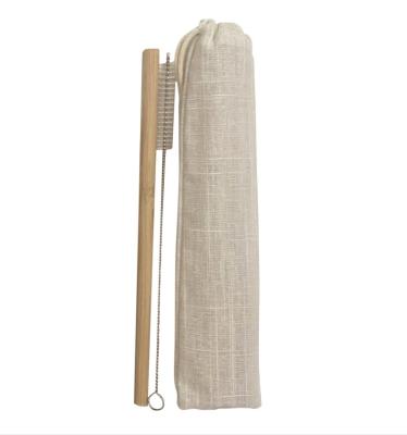 China Suitable for cold and hot drink 12mm diameter 20cm length 100% biodegradable custom bamboo straws for sale