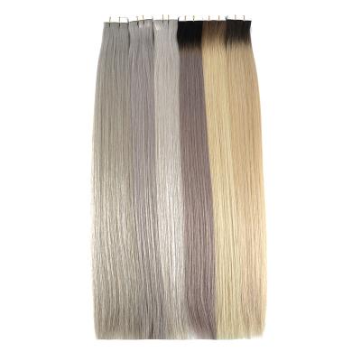 China Double Drawn European High Quality STRAIGHT CURLY Hair Tape In Extension Remy Tape Hair Extensions Natural Hair Extensions for sale