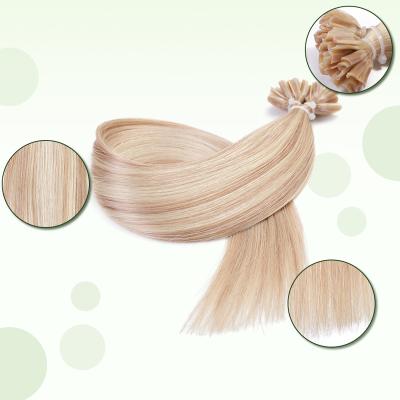 China Neitsi Nail U Tip 100% Silky Straight Human Cuticle Aligned Straight Hair Extensions Natural Pre Bonded Hair12-28inch for sale