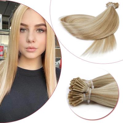 China Neitsi I tip silky straight hair extension pre bonded 100% real human seamless brazilian hair on capsule hair for sale